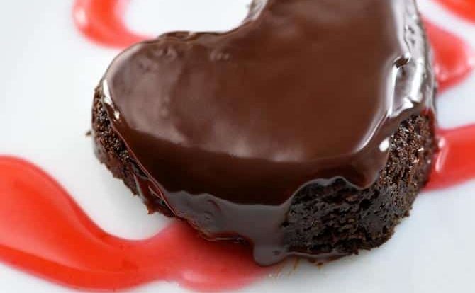 Chocolate Cake Hearts Recipe