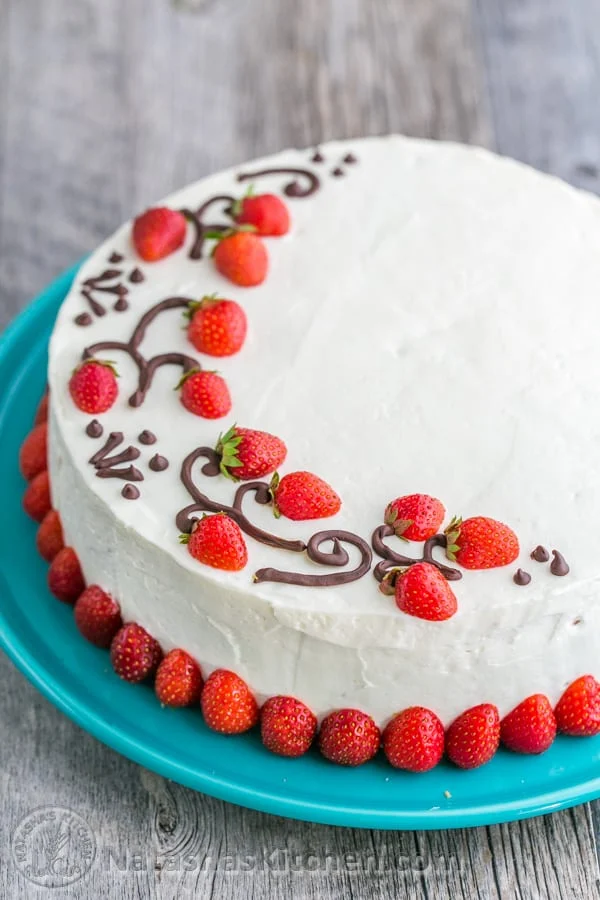 Layered Strawberry Cake