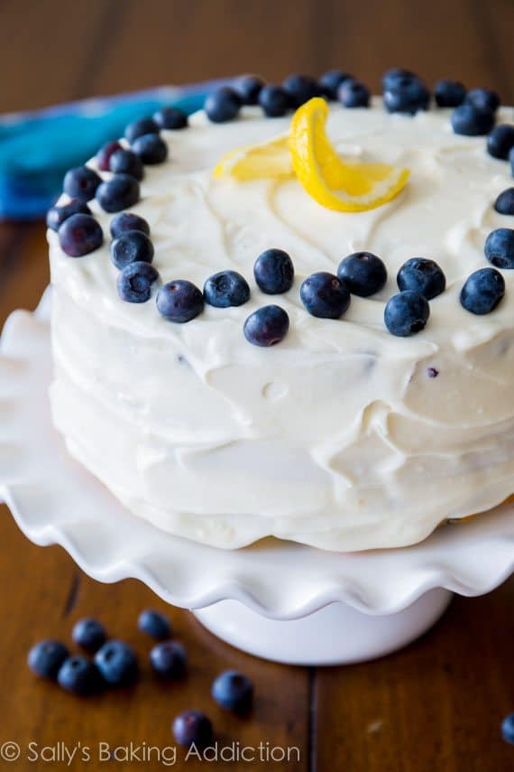 Lemon Blueberry Layer Cake