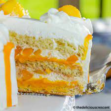 Mango Cake With Whipped Cream