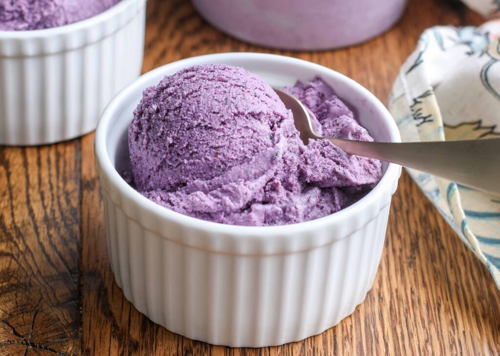 Blueberries and Cream Ice Cream
