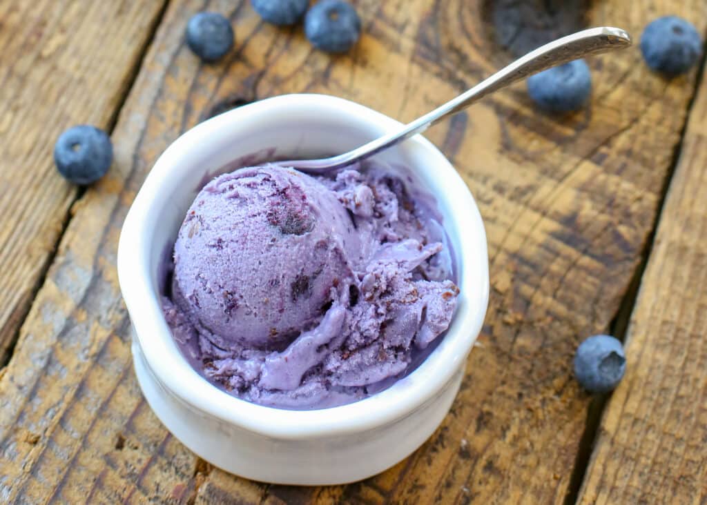 Blueberry Chocolate Chunk Ice Cream