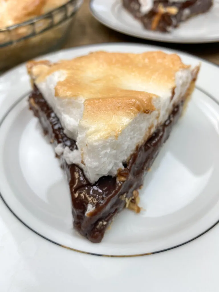 Homemade Old Fashioned Chocolate Pie