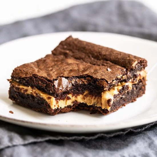 Peanut Butter Stuffed Brownies