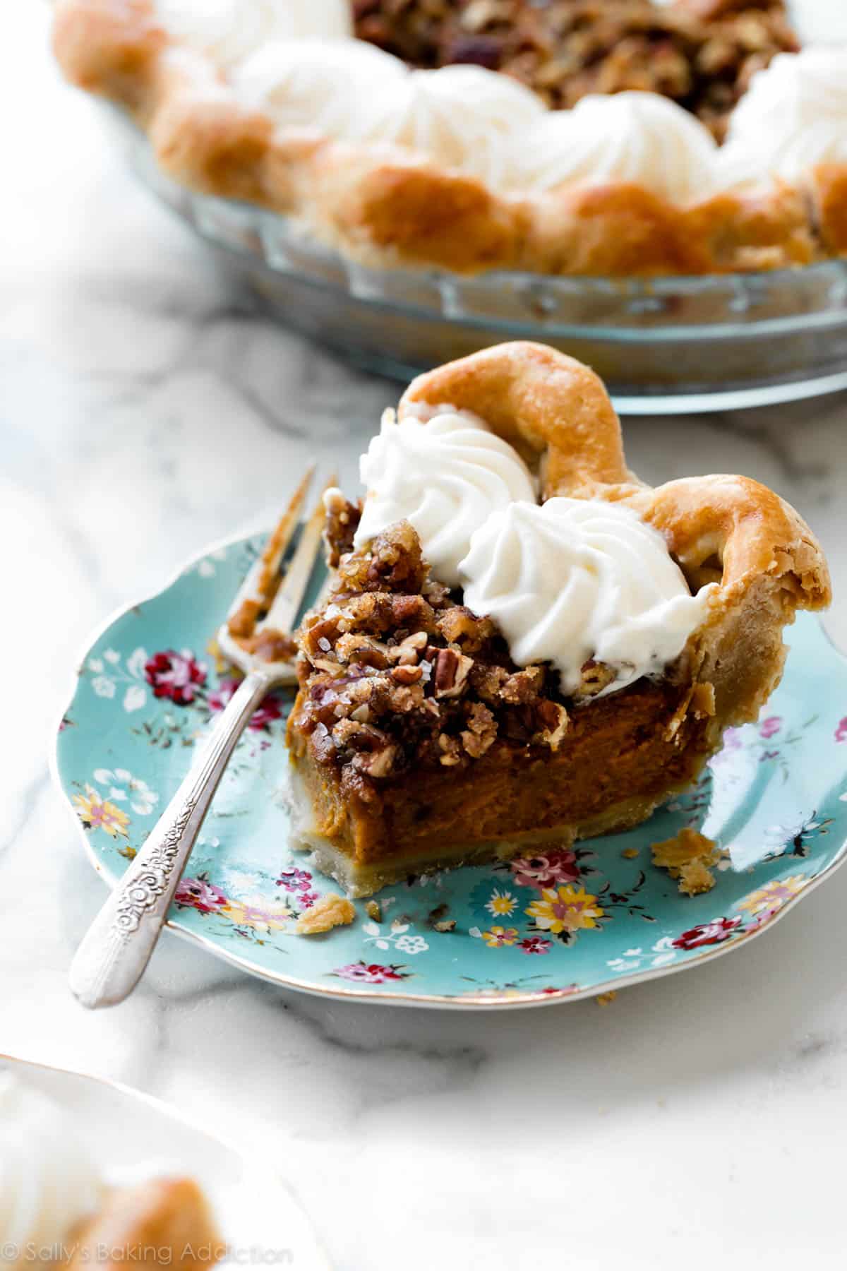 Pecan Praline Pumpkin Pie